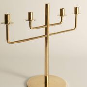 Scandinavian Modern Brass Candelabra by Hans-Agne Jakobsson, Markaryd, 1960s