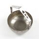 Art Nouveau sugar bowl, silver-plated brass, Sweden, early 20th century