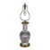 Lampe en porcelaine de chine et laiton, début XXe