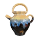 Pichet vase signé Alpho grès flammé années 1940 1950