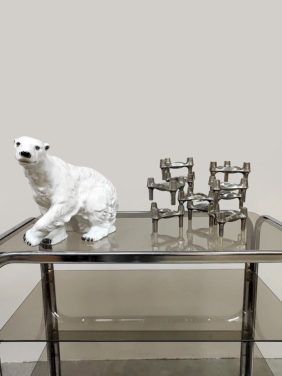 Vintage large porcelain polar bear Royal Dux