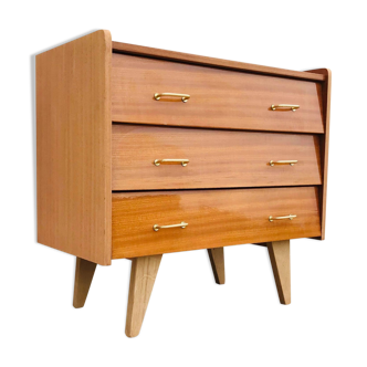 Vintage chest of drawers HABs feet compass 60s 70s