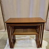 Danish vintage teak nest of tables by Johannes Andersen  1960s