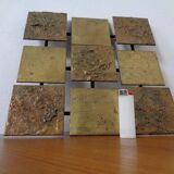 Brutalist Metal Wall Panel, 1960s