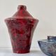 Lot 2 ceramic vases, circa 1970