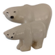Polar Bear Duo from the Lilla Zoo series by Lisa Larson