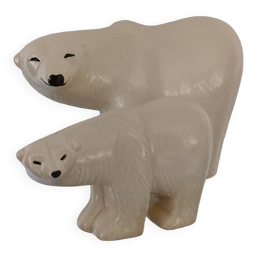 Duo d'Ours polaires série  Lilla Zoo de Lisa Larson