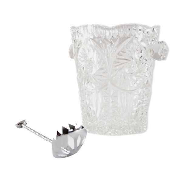 Seau à glace et sa cuillère motif hibou