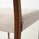 Ensemble de six chaises de salle à manger en teck scandinave, années 1960.