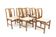 Set de 6 chaises scandinave en noyer, Suède, 1960
