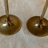 Pair of brass candlesticks