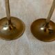 Pair of brass candlesticks