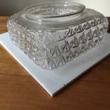 Molded glass ceiling light