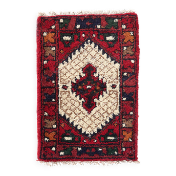 Tapis vintage fait main Hamadan – 41 cm x 59 cm - 1C961