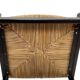 4 vintage dining room chairs with braided seat in wenge wood, 1970s
