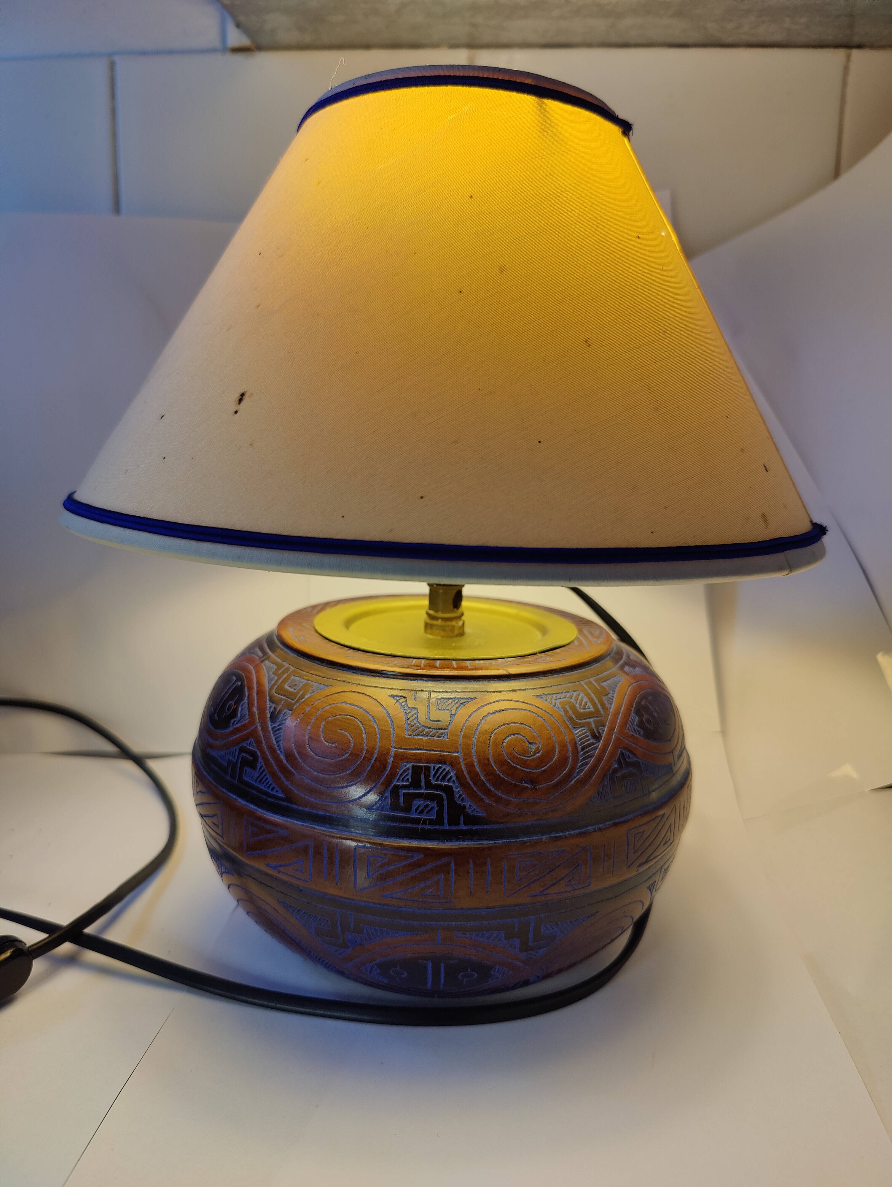 Lampe terre cuite de Marivaldo Brazil
