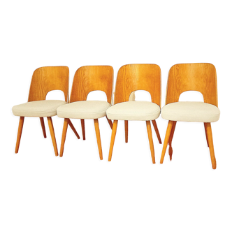 Lot de 4 chaises par O. Haerdtl pour Ton, Tchécoslovaquie, années 1960