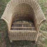 Rattan armchair