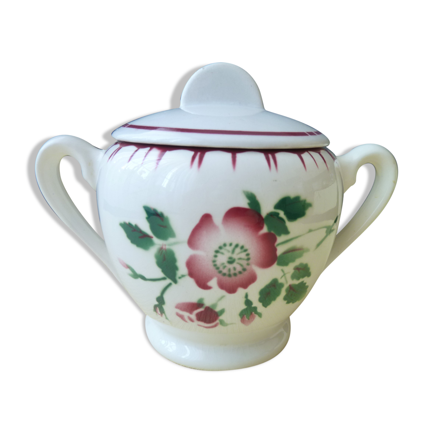 Sugar in earthenware Digoin Sarreguemines Model Epernay