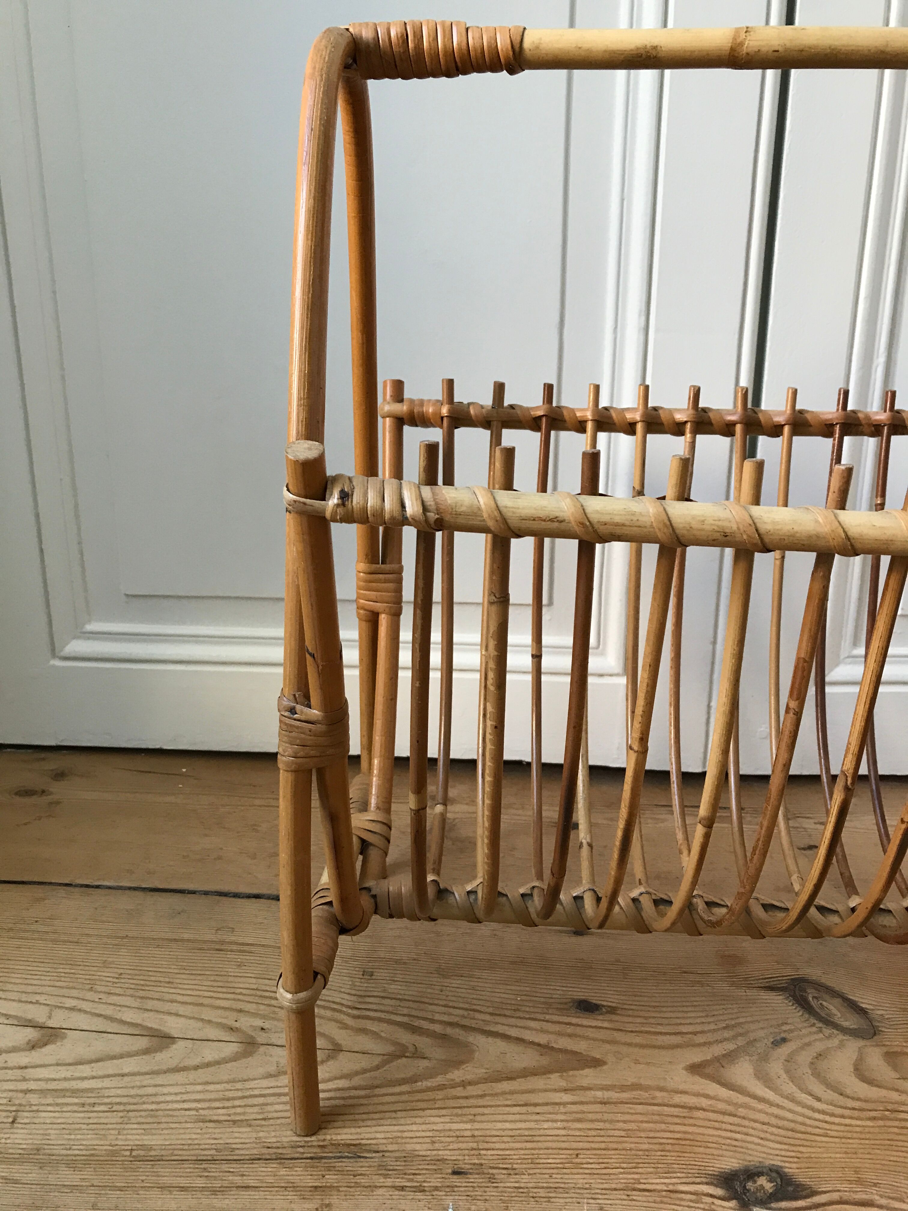 Rattan magazine door