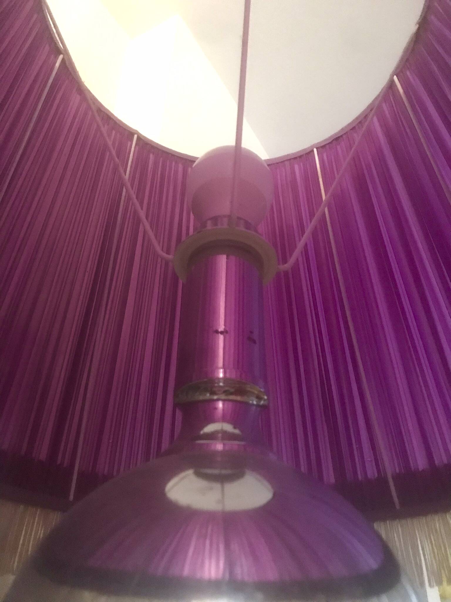 Vintage purple lampshade 1950