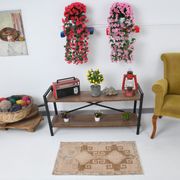 Tapis marron beige turc vintage 94x52cm