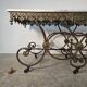 Exceptional large presentation table in cast iron from the late 19th century.
