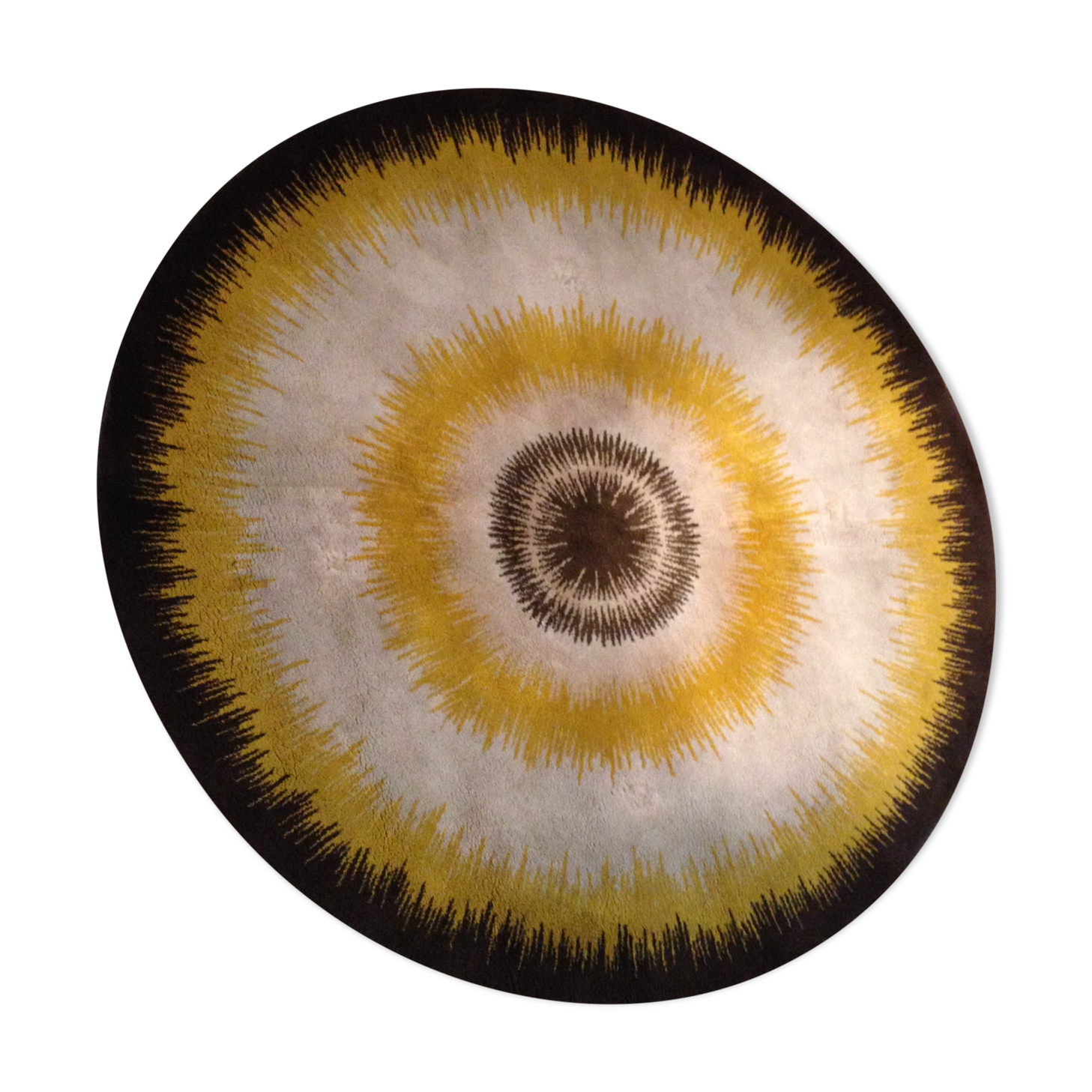 Wool carpet pattern sun 1960