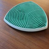 Sarreguemines ceramic table mat or centerpiece