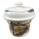 Pot, terrine en faience d'Obernai, Sarreguemines
