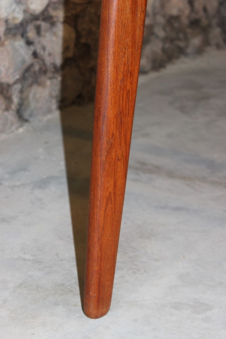 Scandinavian vintage teak dining table with 2 extension cords hidden by Svend Aage Madsen for Knudsen - Son, Denmark