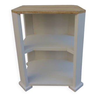 Beige vintage side tables, reimagined accent furniture.