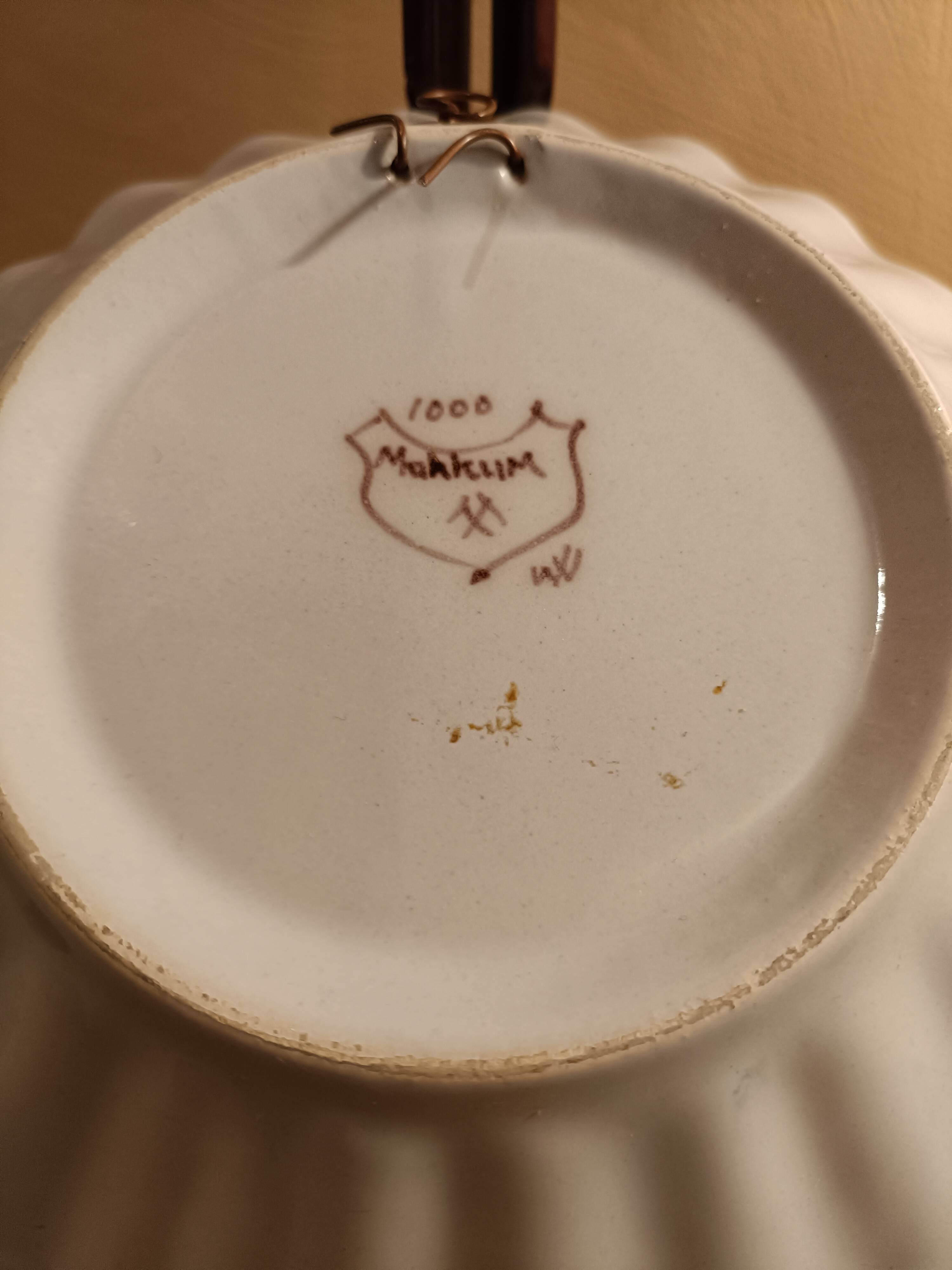 Wall plate collection pottery from Makkum
