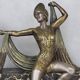 Art Deco bronze sculpture signed H. Molins