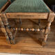 4 chaises anciennes assises velours vert