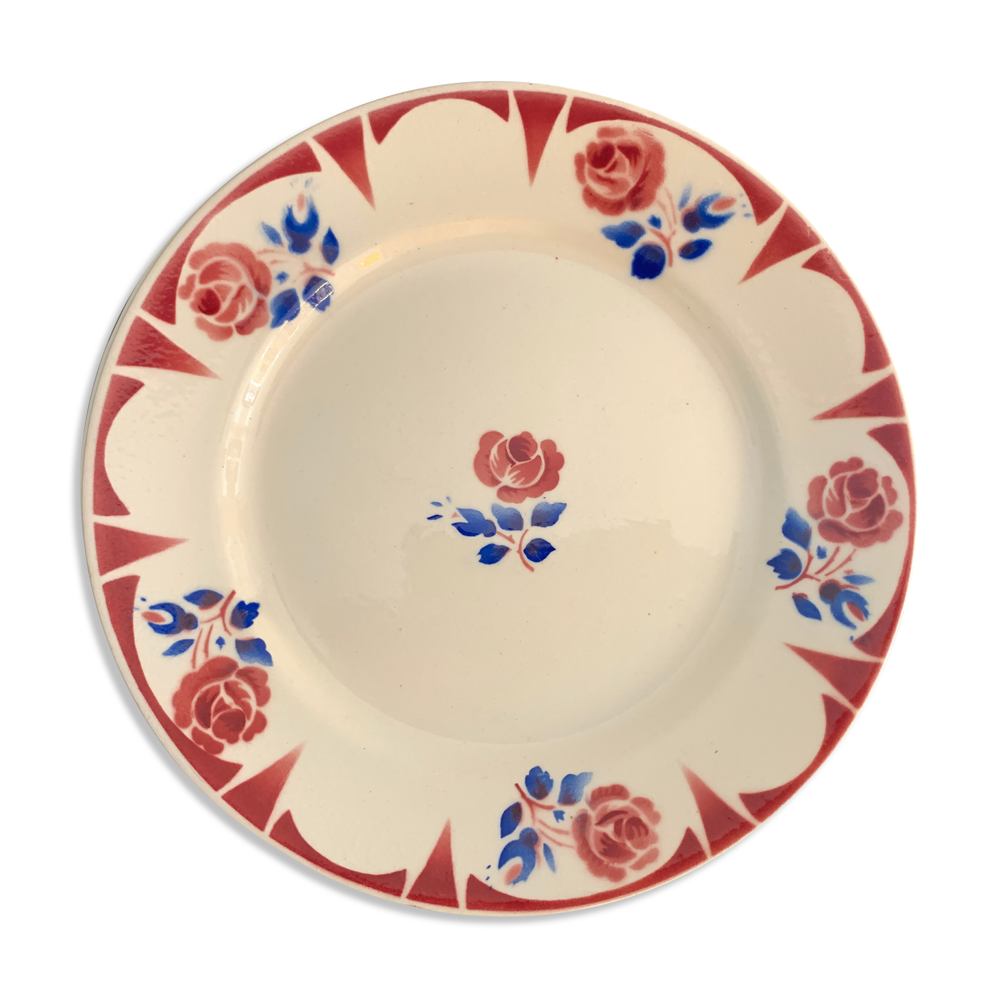 11 Flat plates Badonviller art nouveau