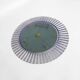 Acrylic Ice Wave Round Wall Mirror Italian 1970s Post-Modern 1980s Bathroom