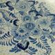Plat en faience modele ondule de delft blauw hollande
