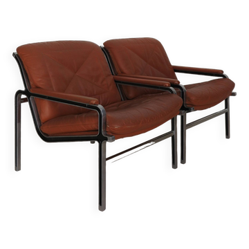 Andre Vandenbeuck for Strassle International armchairs model Aluline, Switzerland 1960s