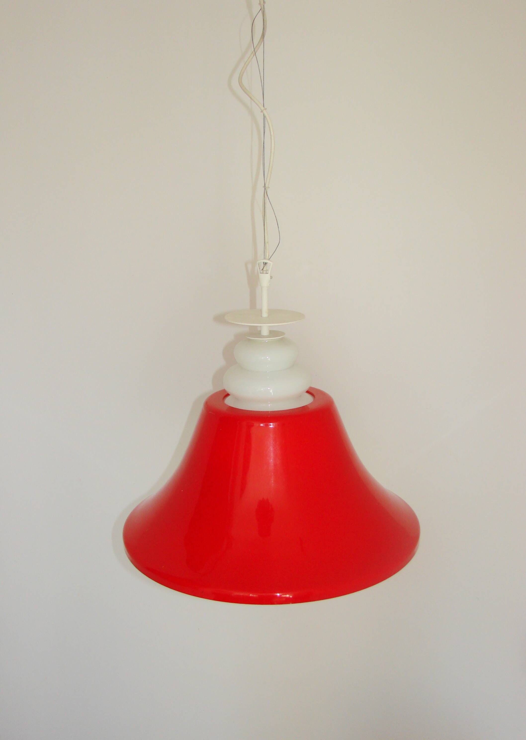 Suspension lumineuse Space Age, années 1970