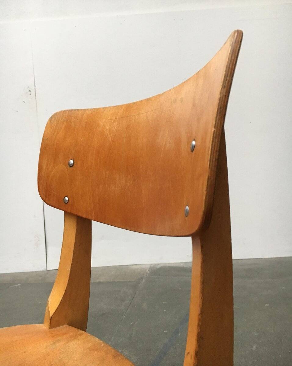 Mid-century German wooden swivel chair for children by Casala
