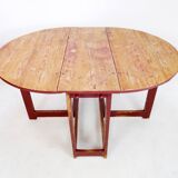 Vintage "Gateleg" Folding and Extendable Dining Table