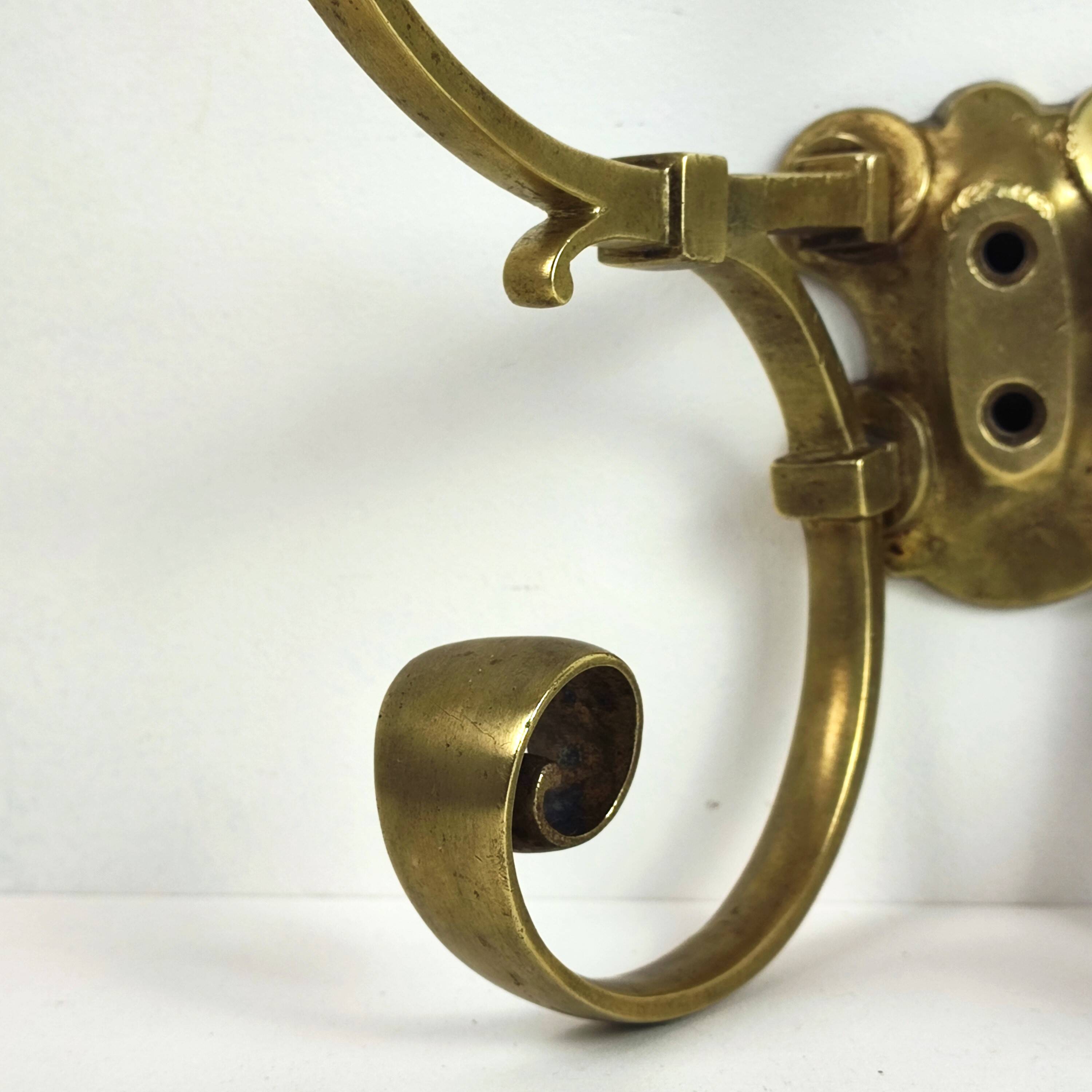 Brass coat hook