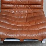 Fauteuil ARI  en cuir cognac par Arne Norell