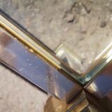 Large coffee table glass Vandel stone 1970