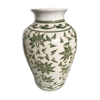 44cm enamelled ceramic vase