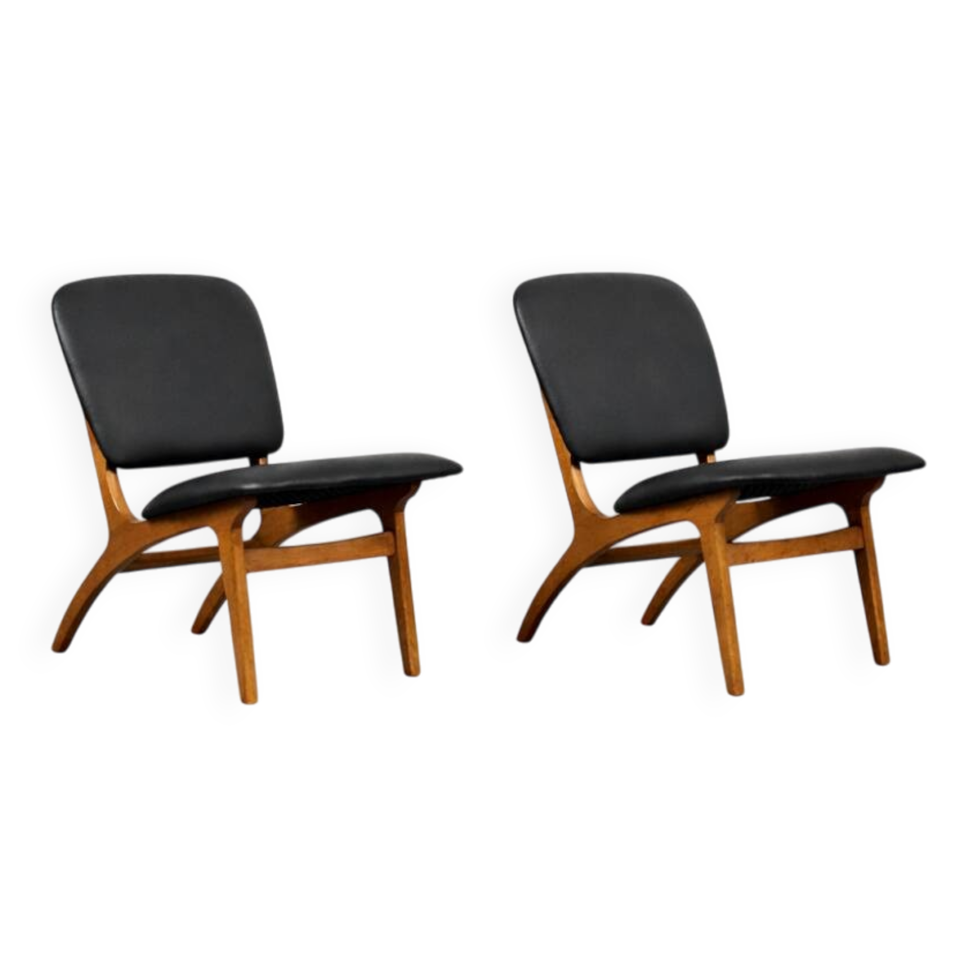 Vintage Mid-Century Swedish Modern Jylland Chairs from Jio Möbler, Set of 2