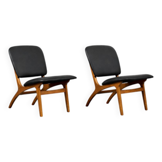 Vintage Mid-Century Swedish Modern Jylland Chairs from Jio Möbler, Set of 2