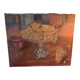 Tableau nature morte  aux grappes de raisin
