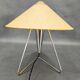 Helena Frantová Table Lamp, Chrome and Paper Shade, Czechoslovakia 1960s
